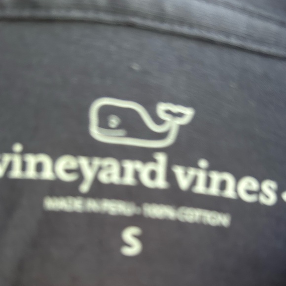 VINEYARD VINES mens small dark blue / grey long sleeve hooded top - Picture 5 of 6